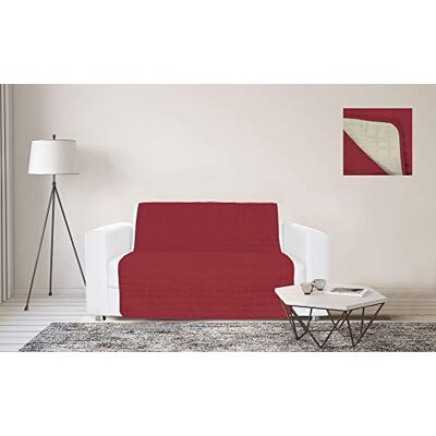Italian Bed Linen Sogni e capricci ART-WAT-BORDEAUX/PANNA-125X190 Wasserdichtes Abdeckband für Sofas, 125x190cm, Bordeaux/creme, 2 PLACES Italian Bed Linen Sogni e capricci ART-WAT-BORDEAUX/PANNA-125X190 Wasserdichtes Abdeckband für Sofas, 125x190cm, Bordeaux/creme, 2 PLACES