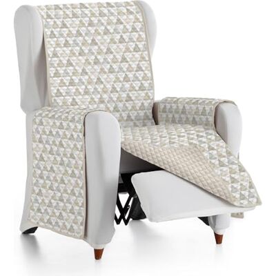 ECOMMERC3 Wende-Sofabezug, rutschfest, 1-Sitzer, Beige, Universal-Sofaschutz, elastische Gummibänder, einfach anzubringen, ideal für Haustiere ECOMMERC3 Wende-Sofabezug, rutschfest, 1-Sitzer, Beige, Universal-Sofaschutz, elastische Gummibänder, einfach anzubringen, ideal für Haustiere