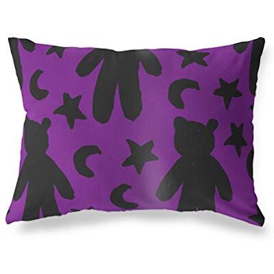 Bonamaison Le Jardin du Lin Kissenbezug Zierkissenbezug Lila-Schwarz Kissenbezug, Für Bett, Auto, Sofa, Haus, Wohnzimmer, Schlafzimmer, Dekoration, 45x60 Cm Entworfen und hergestellt in der Türkei Bonamaison Le Jardin du Lin Kissenbezug Zierkissenbezug Lila-Schwarz Kissenbezug, Für Bett, Auto, Sofa, Haus, Wohnzimmer, Schlafzimmer, Dekoration, 45x60 Cm Entworfen und hergestellt in der Türkei