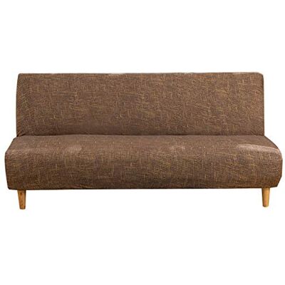 Mingfuxin Armloser Sofabezug, Stretch-Sofabezug ohne Arm, 3-Sitzer, Spandex-Futon-Schonbezug rutschfest Elastischer, vollständig zusammenklappbarer Couch-Sofaschutz für Schlafsofa ohne Armlehnen Mingfuxin Armloser Sofabezug, Stretch-Sofabezug ohne Arm, 3-Sitzer, Spandex-Futon-Schonbezug rutschfest Elastischer, vollständig zusammenklappbarer Couch-Sofaschutz für Schlafsofa ohne Armlehnen