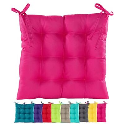 JACK Outdoor Stuhlkissen 38x38cm Lounge Kissen Auflage Wasserfest Sitzkissen Garten Lotus Effekt, Farbe:Pink JACK Outdoor Stuhlkissen 38x38cm Lounge Kissen Auflage Wasserfest Sitzkissen Garten Lotus Effekt, Farbe:Pink