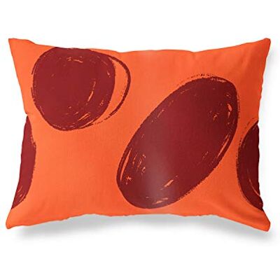 Bonamaison Le Jardin du Lin Kissenbezug Zierkissenbezug Orange-Bordeaux Kissenbezug, Für Bett, Auto, Sofa, Haus, Wohnzimmer, Schlafzimmer, Dekoration, 45x60 Cm Entworfen und hergestellt in der Türkei Bonamaison Le Jardin du Lin Kissenbezug Zierkissenbezug Orange-Bordeaux Kissenbezug, Für Bett, Auto, Sofa, Haus, Wohnzimmer, Schlafzimmer, Dekoration, 45x60 Cm Entworfen und hergestellt in der Türkei
