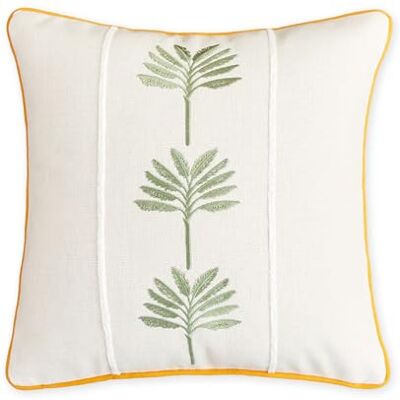 Sonive Kissenbezüge 40x40 2er Set Weiche Gewebte Stickerei-Kissenhülle Dekorative Zierkissenbezüge Quadratische Dekokissenbezüge für Wohnzimmer Schlafzimmer Sofa Weiß Sonive Kissenbezüge 40x40 2er Set Weiche Gewebte Stickerei-Kissenhülle Dekorative Zierkissenbezüge Quadratische Dekokissenbezüge für Wohnzimmer Schlafzimmer Sofa Weiß
