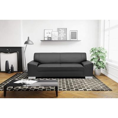 DOMO. collection Sofa Alisson, 3er Couch, 3 Sitzer, 3er Garnitur, Polstergarnitur 199 x 83 x 75 cm (BxTxH), in schwarz DOMO. collection Sofa Alisson, 3er Couch, 3 Sitzer, 3er Garnitur, Polstergarnitur 199 x 83 x 75 cm (BxTxH), in schwarz