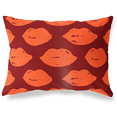 Bonamaison Le Jardin du Lin Kissen Zierkissenbezug Orange-Bordeaux Kissenbezug, Weich Bequem, Für Zuhause Autos Büro Sofa Wohnzimmer Couch Schlafzimmer Dekor, 35x50 Cm Entworfen und hergestellt in der Türkei Bonamaison Le Jardin du Lin Kissen Zierkissenbezug Orange-Bordeaux Kissenbezug, Weich Bequem, Für Zuhause Autos Büro Sofa Wohnzimmer Couch Schlafzimmer Dekor, 35x50 Cm Entworfen und hergestellt in der Türkei