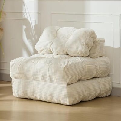 GarveeHome 3-in-1 Faltbares Schlafsofa für Wohnzimmer – Bequemer Bodensessel als Einzelbett, umwandelbarer Lounger mit Rückenlehne & Kissen, platzsparend, ideal als Gästebett oder Relaxsessel GarveeHome 3-in-1 Faltbares Schlafsofa für Wohnzimmer – Bequemer Bodensessel als Einzelbett, umwandelbarer Lounger mit Rückenlehne & Kissen, platzsparend, ideal als Gästebett oder Relaxsessel
