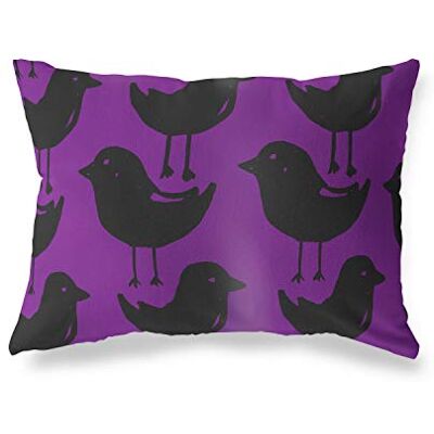 Bonamaison Le Jardin du Lin Kissenbezug Zierkissenbezug Lila-Schwarz Kissenbezug, Für Bett, Auto, Sofa, Haus, Wohnzimmer, Schlafzimmer, Dekoration, 45x60 Cm Entworfen und hergestellt in der Türkei Bonamaison Le Jardin du Lin Kissenbezug Zierkissenbezug Lila-Schwarz Kissenbezug, Für Bett, Auto, Sofa, Haus, Wohnzimmer, Schlafzimmer, Dekoration, 45x60 Cm Entworfen und hergestellt in der Türkei