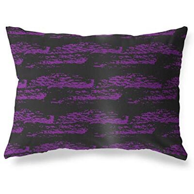Bonamaison Le Jardin du Lin Kissen Zierkissenbezug Lila-Schwarz Kissenbezug, Weich Bequem, Für Zuhause Autos Büro Sofa Wohnzimmer Couch Schlafzimmer Dekor, 35x50 Cm Entworfen und hergestellt in der Türkei Bonamaison Le Jardin du Lin Kissen Zierkissenbezug Lila-Schwarz Kissenbezug, Weich Bequem, Für Zuhause Autos Büro Sofa Wohnzimmer Couch Schlafzimmer Dekor, 35x50 Cm Entworfen und hergestellt in der Türkei