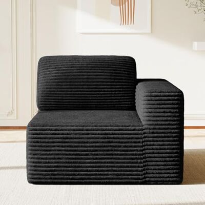 Vesgantti Modulare Wohnlandschaft Ecksofa, Cord Sofa mit Federkern, Kühlgel-Schicht & hochdichter Komfortpolsterung, extra tiefer Sitzfläche, Polstersofa für Wohnzimmer, ohne Montage (Rechtes Modul) Vesgantti Modulare Wohnlandschaft Ecksofa, Cord Sofa mit Federkern, Kühlgel-Schicht & hochdichter Komfortpolsterung, extra tiefer Sitzfläche, Polstersofa für Wohnzimmer, ohne Montage (Rechtes Modul)