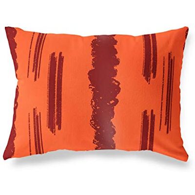 Bonamaison Le Jardin du Lin Kissenbezug Zierkissenbezug Orange-Bordeaux Kissenbezug, Für Bett, Auto, Sofa, Haus, Wohnzimmer, Schlafzimmer, Dekoration, 45x60 Cm Entworfen und hergestellt in der Türkei Bonamaison Le Jardin du Lin Kissenbezug Zierkissenbezug Orange-Bordeaux Kissenbezug, Für Bett, Auto, Sofa, Haus, Wohnzimmer, Schlafzimmer, Dekoration, 45x60 Cm Entworfen und hergestellt in der Türkei