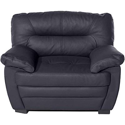 Mivano Ledersessel Royale / Zeitloser, bequemer Sessel mit hoher Rückenlehne / 110 x 86 x 90 / Lederimitat, Schwarz Mivano Ledersessel Royale / Zeitloser, bequemer Sessel mit hoher Rückenlehne / 110 x 86 x 90 / Lederimitat, Schwarz