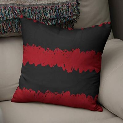 Bonamaison Le Jardin du Lin Kissen Zierkissenbezug Kissenbezug, Rot schwarz Dekoration, Für Zuhause Autos Büro Sofa Wohnzimmer Couch Schlafzimmer Dekor, 50x50 Cm Entworfen und hergestellt in der Türkei Bonamaison Le Jardin du Lin Kissen Zierkissenbezug Kissenbezug, Rot schwarz Dekoration, Für Zuhause Autos Büro Sofa Wohnzimmer Couch Schlafzimmer Dekor, 50x50 Cm Entworfen und hergestellt in der Türkei