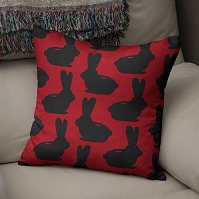 Bonamaison Le Jardin du Lin Kissen Zierkissenbezug Kissenbezug, Rot schwarz Dekoration, Für Zuhause Autos Büro Sofa Wohnzimmer Couch Schlafzimmer Dekor, 50x50 Cm Entworfen und hergestellt in der Türkei Bonamaison Le Jardin du Lin Kissen Zierkissenbezug Kissenbezug, Rot schwarz Dekoration, Für Zuhause Autos Büro Sofa Wohnzimmer Couch Schlafzimmer Dekor, 50x50 Cm Entworfen und hergestellt in der Türkei