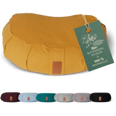 DoYourYoga Ganesh Yogakissen - Bio-Buchweizenschalen - 45x30x14cm - Indischgelb DoYourYoga Ganesh Yogakissen - Bio-Buchweizenschalen - 45x30x14cm - Indischgelb