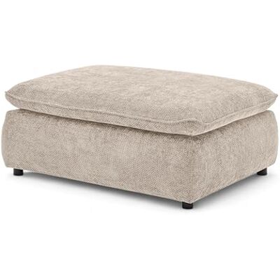 Stella Trading Polsterhocker Fußhocker 120 x 88 cm, Sitzhöhe 42 cm, rechteckig, pflegeleichter Stoffbezug, passend zum Big Sofa, Modell Vince, Taubengrau Stella Trading Polsterhocker Fußhocker 120 x 88 cm, Sitzhöhe 42 cm, rechteckig, pflegeleichter Stoffbezug, passend zum Big Sofa, Modell Vince, Taubengrau