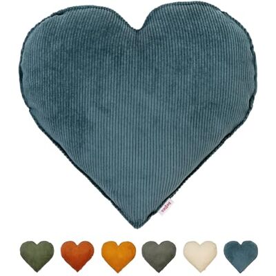 beties HYggelig No.1 Cord-Samt gefülltes Herzkissen ca. 40x35 cm; Romantisches Geschenk zum Geburtstag, Valentinstag oder Muttertag – Weiches Zierkissen für Sofa, Bett, Reisen und Deko Stofftiere beties HYggelig No.1 Cord-Samt gefülltes Herzkissen ca. 40x35 cm; Romantisches Geschenk zum Geburtstag, Valentinstag oder Muttertag – Weiches Zierkissen für Sofa, Bett, Reisen und Deko Stofftiere