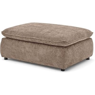 Stella Trading Polsterhocker Fußhocker 120 x 88 cm, Sitzhöhe 42 cm, rechteckig, pflegeleichter Stoffbezug, passend zum Big Sofa, Modell Vince, Braungrau Stella Trading Polsterhocker Fußhocker 120 x 88 cm, Sitzhöhe 42 cm, rechteckig, pflegeleichter Stoffbezug, passend zum Big Sofa, Modell Vince, Braungrau