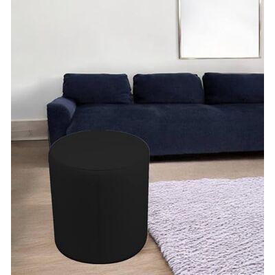 Talamo Italia Pouf Abate, Mehrzwecksessel, Sitzsack, Hockerhocker, Made in Italy, 40x40 h42 cm, Schwarz Talamo Italia Pouf Abate, Mehrzwecksessel, Sitzsack, Hockerhocker, Made in Italy, 40x40 h42 cm, Schwarz
