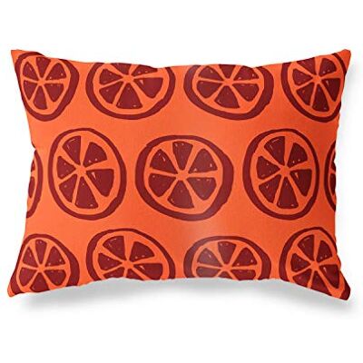 Bonamaison Le Jardin du Lin Kissenbezug Zierkissenbezug Orange-Bordeaux Kissenbezug, Für Bett, Auto, Sofa, Haus, Wohnzimmer, Schlafzimmer, Dekoration, 45x60 Cm Entworfen und hergestellt in der Türkei Bonamaison Le Jardin du Lin Kissenbezug Zierkissenbezug Orange-Bordeaux Kissenbezug, Für Bett, Auto, Sofa, Haus, Wohnzimmer, Schlafzimmer, Dekoration, 45x60 Cm Entworfen und hergestellt in der Türkei