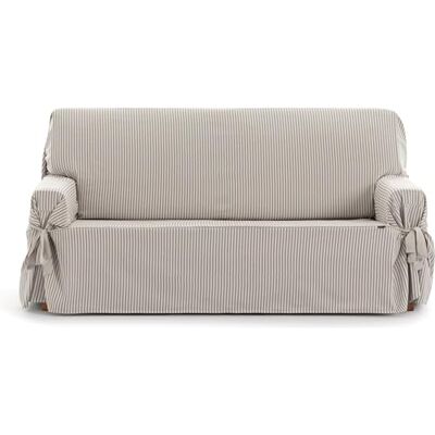ECOMMERC3 Universal-Sofabezug mit Gummibändern, Größe 2-Sitzer, verstellbar, für Sofa, Ecru/Leinen, Schutz für Rückenlehne, Sitz und Armlehnen, einfache und vielseitige Renovierung ECOMMERC3 Universal-Sofabezug mit Gummibändern, Größe 2-Sitzer, verstellbar, für Sofa, Ecru/Leinen, Schutz für Rückenlehne, Sitz und Armlehnen, einfache und vielseitige Renovierung