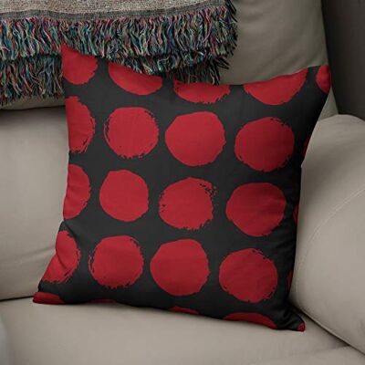Bonamaison Le Jardin du Lin Kissen Zierkissenbezug Kissenbezug, Rot schwarz Dekoration, Für Zuhause Autos Büro Sofa Wohnzimmer Couch Schlafzimmer Dekor, 50x50 Cm Entworfen und hergestellt in der Türkei Bonamaison Le Jardin du Lin Kissen Zierkissenbezug Kissenbezug, Rot schwarz Dekoration, Für Zuhause Autos Büro Sofa Wohnzimmer Couch Schlafzimmer Dekor, 50x50 Cm Entworfen und hergestellt in der Türkei