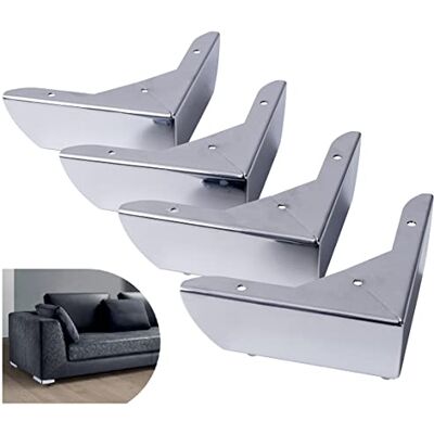 IPEA Füße für Möbel und Sofas mit Eckform Modell MALIBÙ – Set mit 4 Beinen aus Metall – Füße mit eckigem Design für Sessel, Schränke, Betten – Farbe verchromt – Basis – Höhe 50 mm IPEA Füße für Möbel und Sofas mit Eckform Modell MALIBÙ – Set mit 4 Beinen aus Metall – Füße mit eckigem Design für Sessel, Schränke, Betten – Farbe verchromt – Basis – Höhe 50 mm