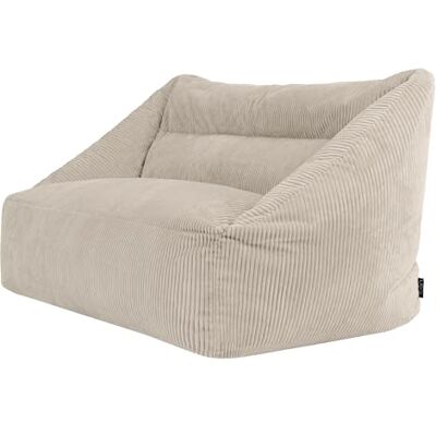 Icon Cecilia Sitzsack Sofa, Hellbraun, Flauschiger Cord Stoff, 2 Sitzer Sofa für Erwachsene, Riesensitzsack mit Füllung, Bequemer Sessel, Lounge, Wohnzimmer, Deko Wohnzimmer Icon Cecilia Sitzsack Sofa, Hellbraun, Flauschiger Cord Stoff, 2 Sitzer Sofa für Erwachsene, Riesensitzsack mit Füllung, Bequemer Sessel, Lounge, Wohnzimmer, Deko Wohnzimmer