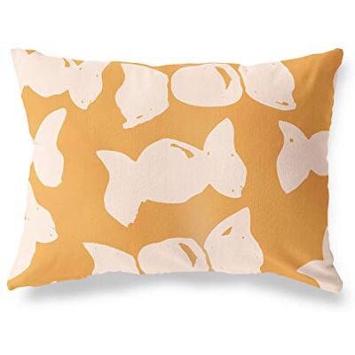 Bonamaison Le Jardin du Lin Kissen Zierkissenbezug Orange-Off Weiß Kissenbezug, Weich Bequem, Für Zuhause Autos Büro Sofa Wohnzimmer Couch Schlafzimmer Dekor, 35x50 Cm Entworfen und hergestellt in der Türkei Bonamaison Le Jardin du Lin Kissen Zierkissenbezug Orange-Off Weiß Kissenbezug, Weich Bequem, Für Zuhause Autos Büro Sofa Wohnzimmer Couch Schlafzimmer Dekor, 35x50 Cm Entworfen und hergestellt in der Türkei