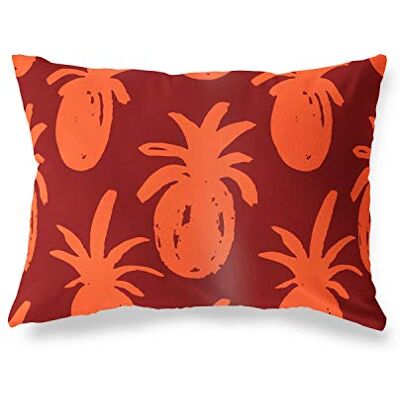 Bonamaison Le Jardin du Lin Kissenbezug Zierkissenbezug Orange-Bordeaux Kissenbezug, Für Bett, Auto, Sofa, Haus, Wohnzimmer, Schlafzimmer, Dekoration, 45x60 Cm Entworfen und hergestellt in der Türkei Bonamaison Le Jardin du Lin Kissenbezug Zierkissenbezug Orange-Bordeaux Kissenbezug, Für Bett, Auto, Sofa, Haus, Wohnzimmer, Schlafzimmer, Dekoration, 45x60 Cm Entworfen und hergestellt in der Türkei