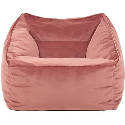 Icon Natalia Sitzsack Sessel für Erwachsene, Rosa, Flauschiger Samtstoff, Riesen Sitzsack Samt mit Füllung, Bean Bag Chair, Bequemer Sessel Wohnzimmer, Lounge, Schlafzimmer, Büro Icon Natalia Sitzsack Sessel für Erwachsene, Rosa, Flauschiger Samtstoff, Riesen Sitzsack Samt mit Füllung, Bean Bag Chair, Bequemer Sessel Wohnzimmer, Lounge, Schlafzimmer, Büro