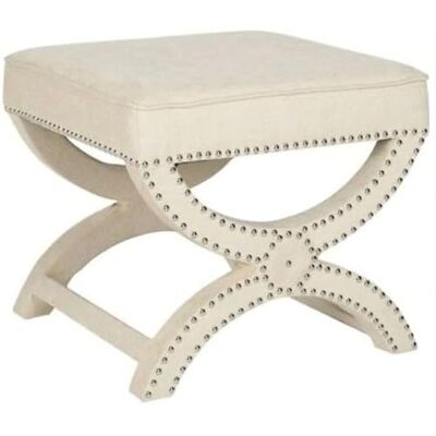 Atelier Del Sofa Stylish Cream Pouffe, 40 x 60 cm 100% MDF Frame, Soft Babyface Fabric Perfect for Modern Living Rooms & Cozy Spaces, Elegant & Versatile Design Atelier Del Sofa Stylish Cream Pouffe, 40 x 60 cm 100% MDF Frame, Soft Babyface Fabric Perfect for Modern Living Rooms & Cozy Spaces, Elegant & Versatile Design