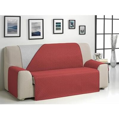 ECOMMERC3 Sofaüberwurf für 4-Sitzer, XL, extraweich, verstellbar, mit Polsterung, Leinen/Leder, wendbar ECOMMERC3 Sofaüberwurf für 4-Sitzer, XL, extraweich, verstellbar, mit Polsterung, Leinen/Leder, wendbar