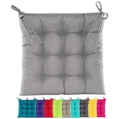 JACK Outdoor Stuhlkissen 38x38cm Lounge Kissen Auflage Wasserfest Sitzkissen Garten Lotus Effekt, Farbe:Grau JACK Outdoor Stuhlkissen 38x38cm Lounge Kissen Auflage Wasserfest Sitzkissen Garten Lotus Effekt, Farbe:Grau