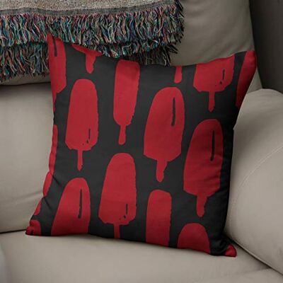 Bonamaison Le Jardin du Lin Kissen Zierkissenbezug Kissenbezug, Rot schwarz Dekoration, Für Zuhause Autos Büro Sofa Wohnzimmer Couch Schlafzimmer Dekor, 50x50 Cm Entworfen und hergestellt in der Türkei Bonamaison Le Jardin du Lin Kissen Zierkissenbezug Kissenbezug, Rot schwarz Dekoration, Für Zuhause Autos Büro Sofa Wohnzimmer Couch Schlafzimmer Dekor, 50x50 Cm Entworfen und hergestellt in der Türkei