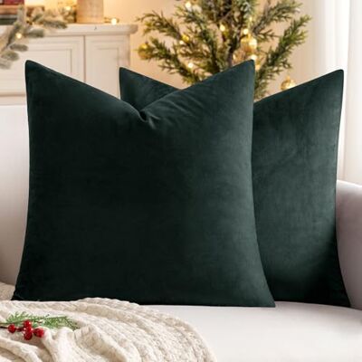 MIULEE 2er Set Kissenbezug 45x45 cm samtkissen couchkissen Dunkelgrün Kissenhülle Dekorative Dekokissen Sofakissen Wurfkissenbezug mit Verstecktem Reißverschluss Sofa Schlafzimmer MIULEE 2er Set Kissenbezug 45x45 cm samtkissen couchkissen Dunkelgrün Kissenhülle Dekorative Dekokissen Sofakissen Wurfkissenbezug mit Verstecktem Reißverschluss Sofa Schlafzimmer
