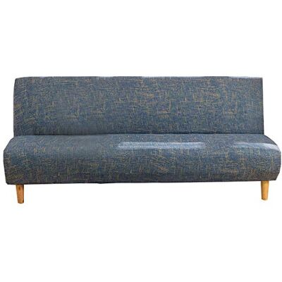 Mingfuxin Armloser Sofabezug, Stretch-Sofabezug ohne Arm, 3-Sitzer, Spandex-Futon-Schonbezug rutschfest Elastischer, vollständig zusammenklappbarer Couch-Sofaschutz für Schlafsofa ohne Armlehnen Mingfuxin Armloser Sofabezug, Stretch-Sofabezug ohne Arm, 3-Sitzer, Spandex-Futon-Schonbezug rutschfest Elastischer, vollständig zusammenklappbarer Couch-Sofaschutz für Schlafsofa ohne Armlehnen