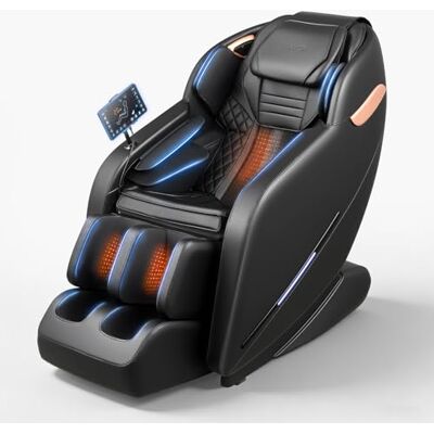 VEVOR Massagesessel, 3D-Zero-Gravity-Relaxsessel mit Ausziehbarer Fußstütze, Automatikprogrammen, Airbags, Heizfunktion für Taille & Beine, Bluetooth-Lautsprecher, Touchscreen für Zuhause & Büro VEVOR Massagesessel, 3D-Zero-Gravity-Relaxsessel mit Ausziehbarer Fußstütze, Automatikprogrammen, Airbags, Heizfunktion für Taille & Beine, Bluetooth-Lautsprecher, Touchscreen für Zuhause & Büro