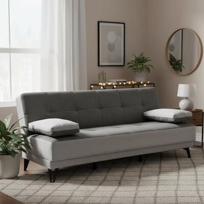Dmora - Jordi - Grau - Click-clack - Schlafsofa Dmora - Jordi - Grau - Click-clack - Schlafsofa