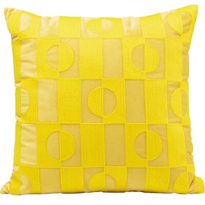 Kare Design Kissen Phase, Gelb, 45x45 cm, Abnehmbarer Bezug mit Reißverschluss, Minimalistisch, Dekokissen inklusive Füllung, Wohnzimmer Kare Design Kissen Phase, Gelb, 45x45 cm, Abnehmbarer Bezug mit Reißverschluss, Minimalistisch, Dekokissen inklusive Füllung, Wohnzimmer