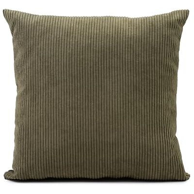 Gözze Kissen Capri, Dekokissen in Feincord-Optik, Weiches Sofakissen mit Füllung, 100% Polyester, 45 x 45 cm Dunkelgrün Gözze Kissen Capri, Dekokissen in Feincord-Optik, Weiches Sofakissen mit Füllung, 100% Polyester, 45 x 45 cm Dunkelgrün