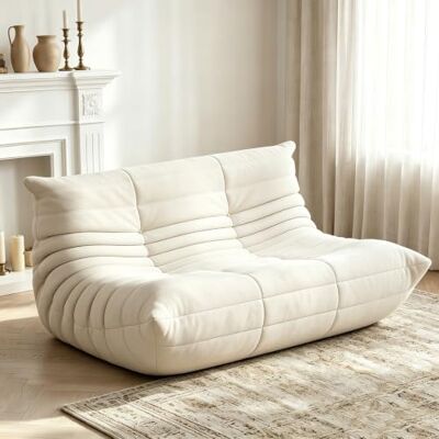 Mavdecll 2-Sitzer-Sitzsäcke für Erwachsene, übergroße Togo-Couch bequemes Liegesofa für den Boden, Zweisitzer-Sessel für den Kaminbereich im Wohnzimmer, Schlafzimmer und zum Gamen Mavdecll 2-Sitzer-Sitzsäcke für Erwachsene, übergroße Togo-Couch bequemes Liegesofa für den Boden, Zweisitzer-Sessel für den Kaminbereich im Wohnzimmer, Schlafzimmer und zum Gamen