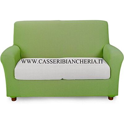 Caleffi Sofabezug, elastisch, Melange, einfarbig, 1-Sitzer, grün Caleffi Sofabezug, elastisch, Melange, einfarbig, 1-Sitzer, grün