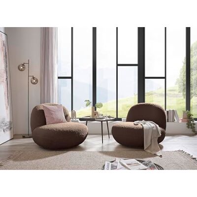 Stella Trading CHRIS Sessel Wohnzimmer, Braun Moderner Fernsehsessel Relaxsessel drehbar für Ihren Wohnbereich 85 x 70 x 99 cm (B/H/T) Stella Trading CHRIS Sessel Wohnzimmer, Braun Moderner Fernsehsessel Relaxsessel drehbar für Ihren Wohnbereich 85 x 70 x 99 cm (B/H/T)