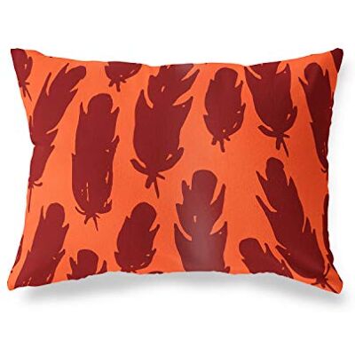 Bonamaison Le Jardin du Lin Kissen Zierkissenbezug Orange-Bordeaux Kissenbezug, Weich Bequem, Für Zuhause Autos Büro Sofa Wohnzimmer Couch Schlafzimmer Dekor, 35x50 Cm Entworfen und hergestellt in der Türkei Bonamaison Le Jardin du Lin Kissen Zierkissenbezug Orange-Bordeaux Kissenbezug, Weich Bequem, Für Zuhause Autos Büro Sofa Wohnzimmer Couch Schlafzimmer Dekor, 35x50 Cm Entworfen und hergestellt in der Türkei