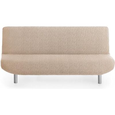ECOMMERC3 Sofaüberwurf für 3-Sitzer, bi-elastisch, Beige, sehr elastischer Sofabezug für Clic-Clac-Sofas, Buch und Futon ECOMMERC3 Sofaüberwurf für 3-Sitzer, bi-elastisch, Beige, sehr elastischer Sofabezug für Clic-Clac-Sofas, Buch und Futon