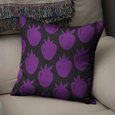 Bonamaison Le Jardin du Lin Kissen Zierkissenbezug Kissenbezug, Lila & Schwarz Dekoration, Für Zuhause Autos Büro Sofa Wohnzimmer Couch Schlafzimmer Dekor, 50x50 Cm Entworfen und hergestellt in der Türkei Bonamaison Le Jardin du Lin Kissen Zierkissenbezug Kissenbezug, Lila & Schwarz Dekoration, Für Zuhause Autos Büro Sofa Wohnzimmer Couch Schlafzimmer Dekor, 50x50 Cm Entworfen und hergestellt in der Türkei