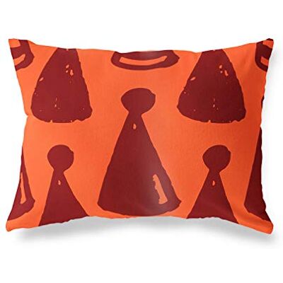 Bonamaison Le Jardin du Lin Kissenbezug Zierkissenbezug Orange-Bordeaux Kissenbezug, Für Bett, Auto, Sofa, Haus, Wohnzimmer, Schlafzimmer, Dekoration, 45x60 Cm Entworfen und hergestellt in der Türkei Bonamaison Le Jardin du Lin Kissenbezug Zierkissenbezug Orange-Bordeaux Kissenbezug, Für Bett, Auto, Sofa, Haus, Wohnzimmer, Schlafzimmer, Dekoration, 45x60 Cm Entworfen und hergestellt in der Türkei