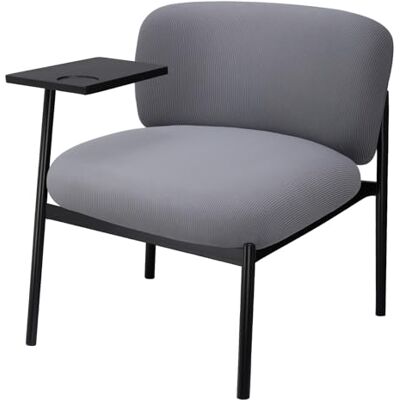 COMHOMA Loungesessel Sessel Relaxsessel Ohrensessel modern, Polsterstuhl mit Metallbeinen, Einzelsofa für Wohnzimmer/Schlafzimmer/Garten, Grau COMHOMA Loungesessel Sessel Relaxsessel Ohrensessel modern, Polsterstuhl mit Metallbeinen, Einzelsofa für Wohnzimmer/Schlafzimmer/Garten, Grau