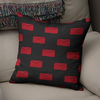 Bonamaison Le Jardin du Lin Kissen Zierkissenbezug Kissenbezug, Rot schwarz Dekoration, Für Zuhause Autos Büro Sofa Wohnzimmer Couch Schlafzimmer Dekor, 50x50 Cm Entworfen und hergestellt in der Türkei Bonamaison Le Jardin du Lin Kissen Zierkissenbezug Kissenbezug, Rot schwarz Dekoration, Für Zuhause Autos Büro Sofa Wohnzimmer Couch Schlafzimmer Dekor, 50x50 Cm Entworfen und hergestellt in der Türkei