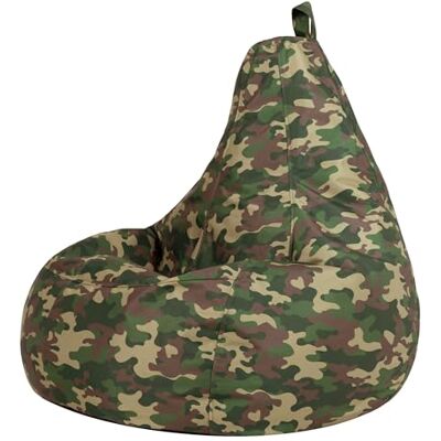 Icon Dalton Camouflage Kinder Sitzsack, Grün, Webstoff, Gaming Sitzsack Erwachsene mit Füllung, Bean Bag, Lounge Sessel, Lounge Stuhl, Garten, Schlafzimmer, Wohnzimmer, Wohnzimmer Möbel Icon Dalton Camouflage Kinder Sitzsack, Grün, Webstoff, Gaming Sitzsack Erwachsene mit Füllung, Bean Bag, Lounge Sessel, Lounge Stuhl, Garten, Schlafzimmer, Wohnzimmer, Wohnzimmer Möbel
